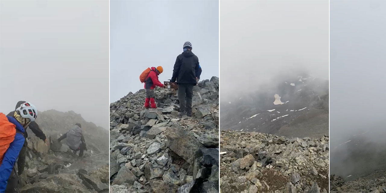 Kaçkar Dağı’nın zirvesine kar yağdı