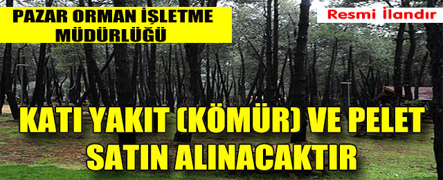 Katı Yakıt (Kömür) ve Pelet Satın Alınacaktır