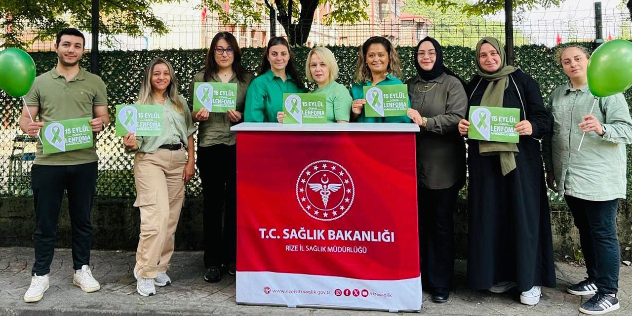 Rize'de Lenfoma Farkındalık Etkinlikleri Düzenlendi