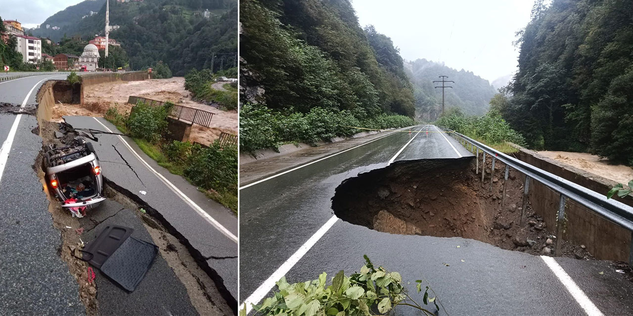 Rize'de Sel ve Heyelanlar Hayatı Olumsuz Etkiledi: 26 Köy Yolu Ulaşıma Kapandı