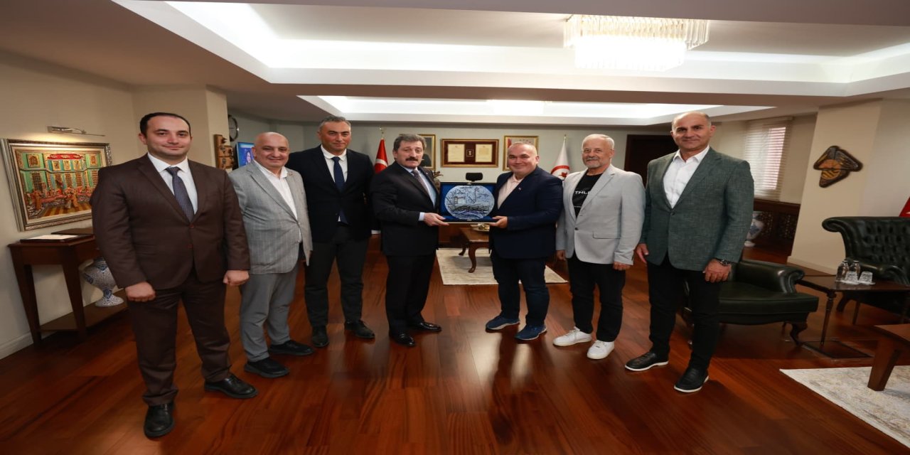 Karadeniz Spor Turizmi Birliği’nden Vali Orhan Tavlı’ya ziyaret