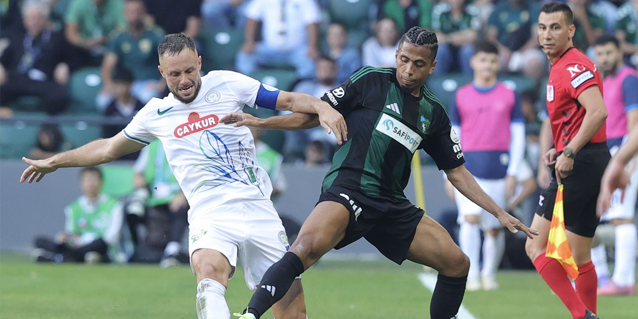 Çaykur Rizespor Deplasmanda Kocaelispor'la 1-1 Berabere Kaldı