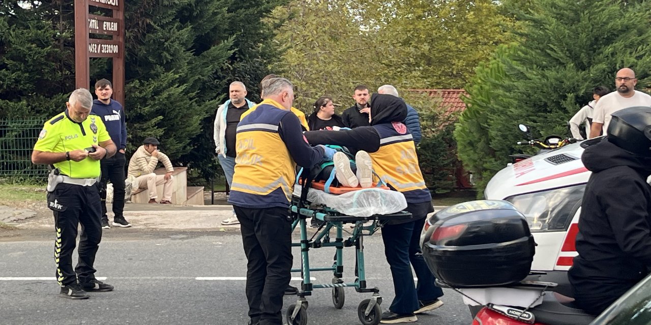 Ordu’da otomobil ile motosiklet çarpıştı: 1 yaralı