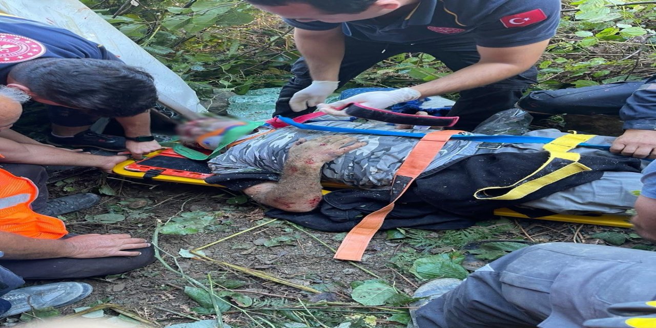 Artvin'de beton mikseri uçuruma yuvarlandı: 1 yaralı