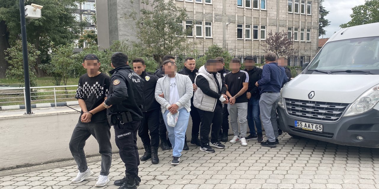 Samsun’da uyuşturucu operasyonuna 8 gözaltı