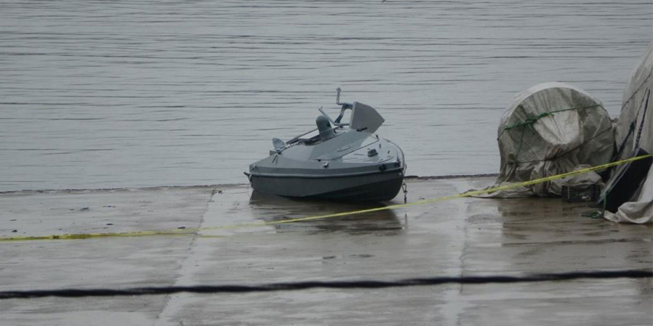 Menşei belirsiz bir insansız deniz aracı Trabzon açıklarında bulundu