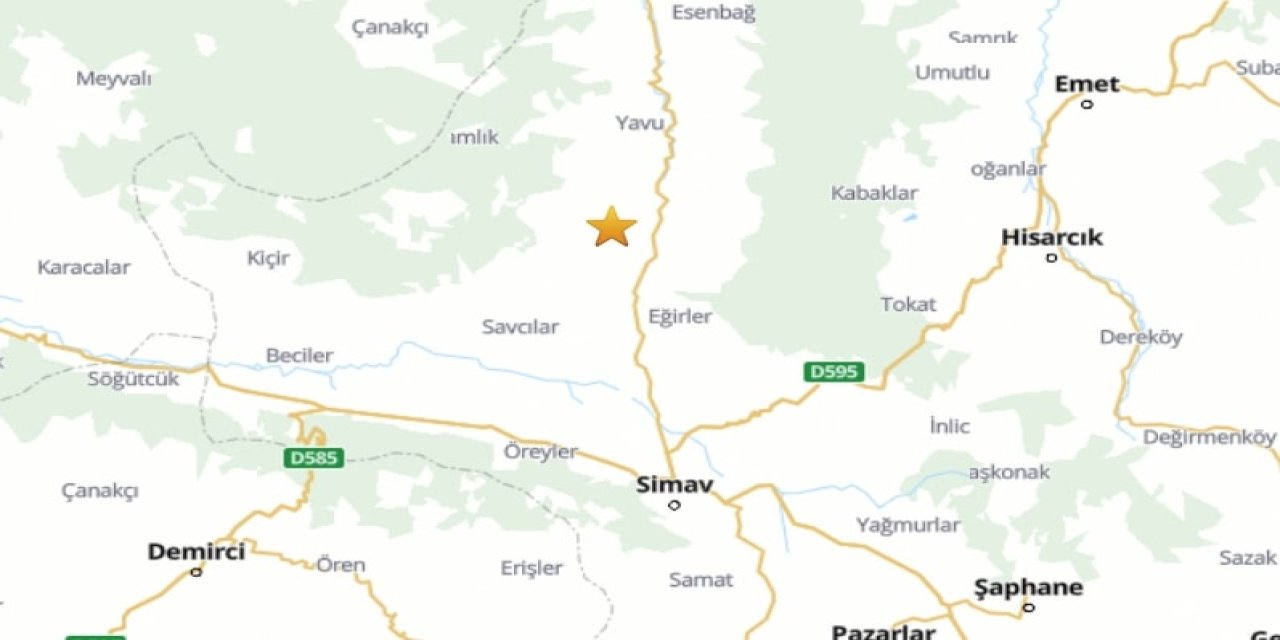 Kütahya'da 4.1 büyüklüğünde deprem