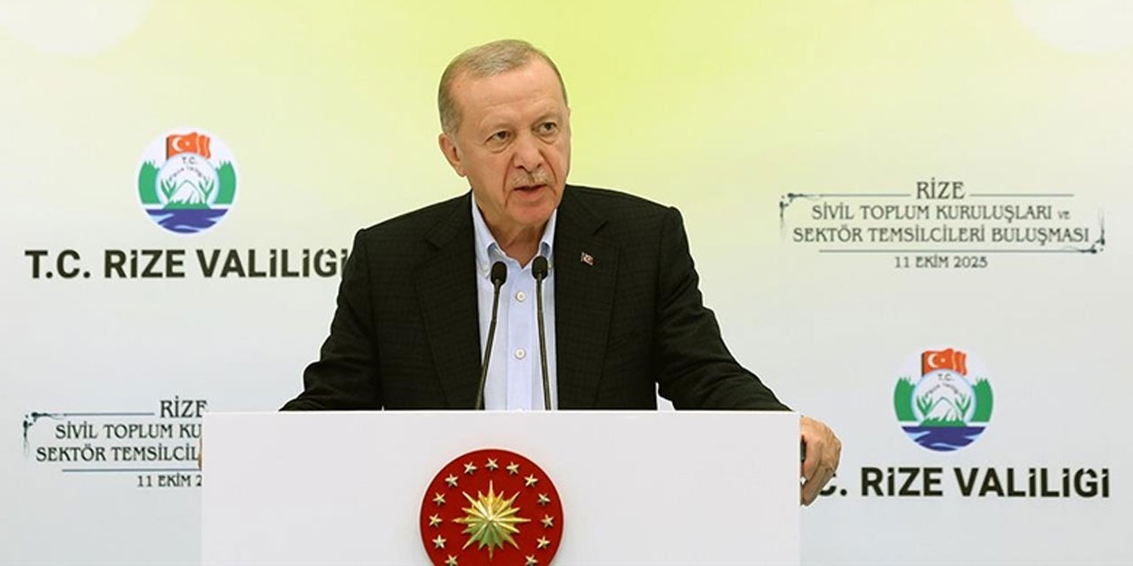Cumhurbaşkanı Erdoğan, Rize'de “Sivil Toplum Kuruluşları ve Sektör Temsilcileri Buluşması”nda konuştu