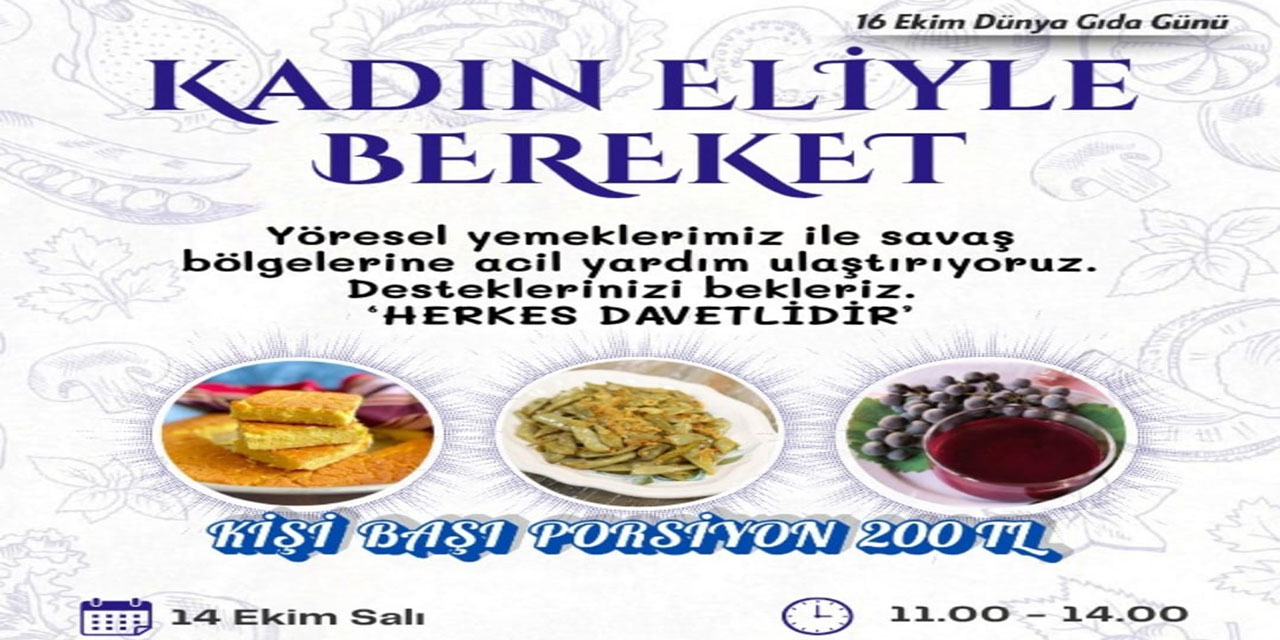 Rize İHH'dan "Kadın Eliyle Bereket" Sofrası