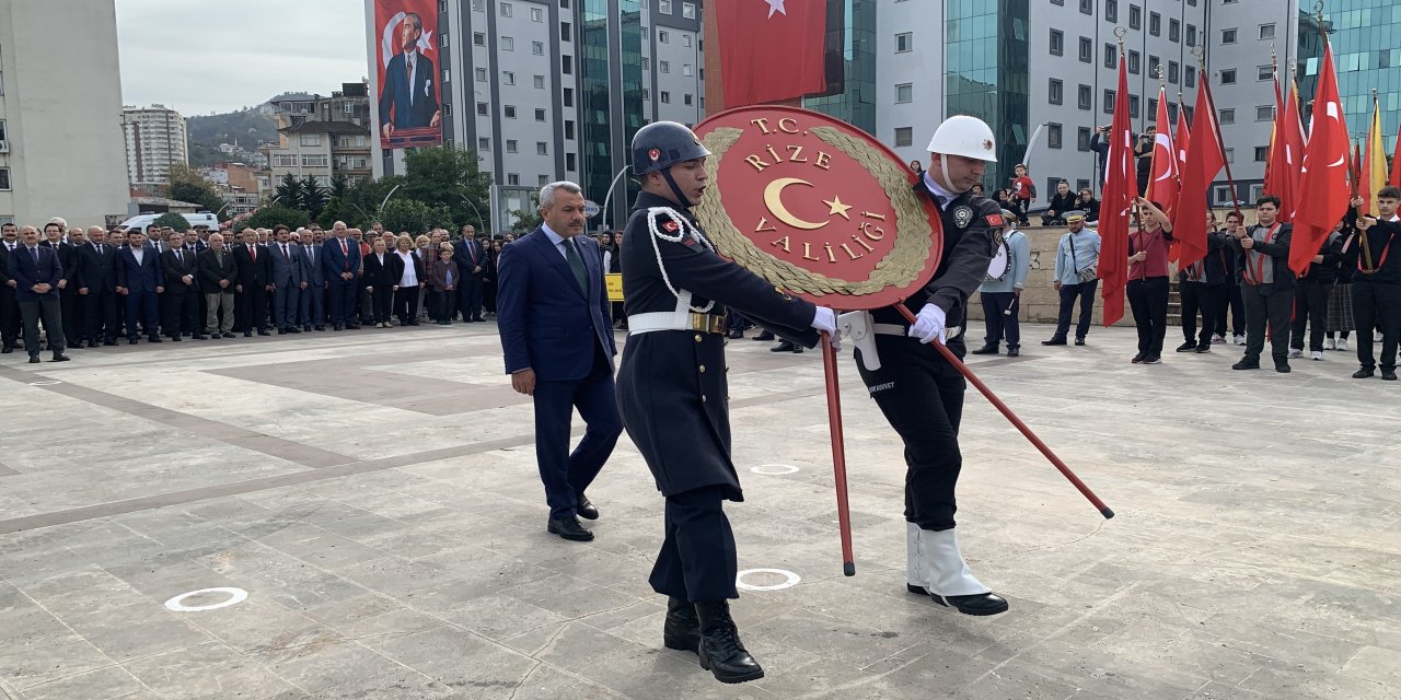 Rize’de Cumhuriyet Bayramı kutlamaları yürüyüşle başladı
