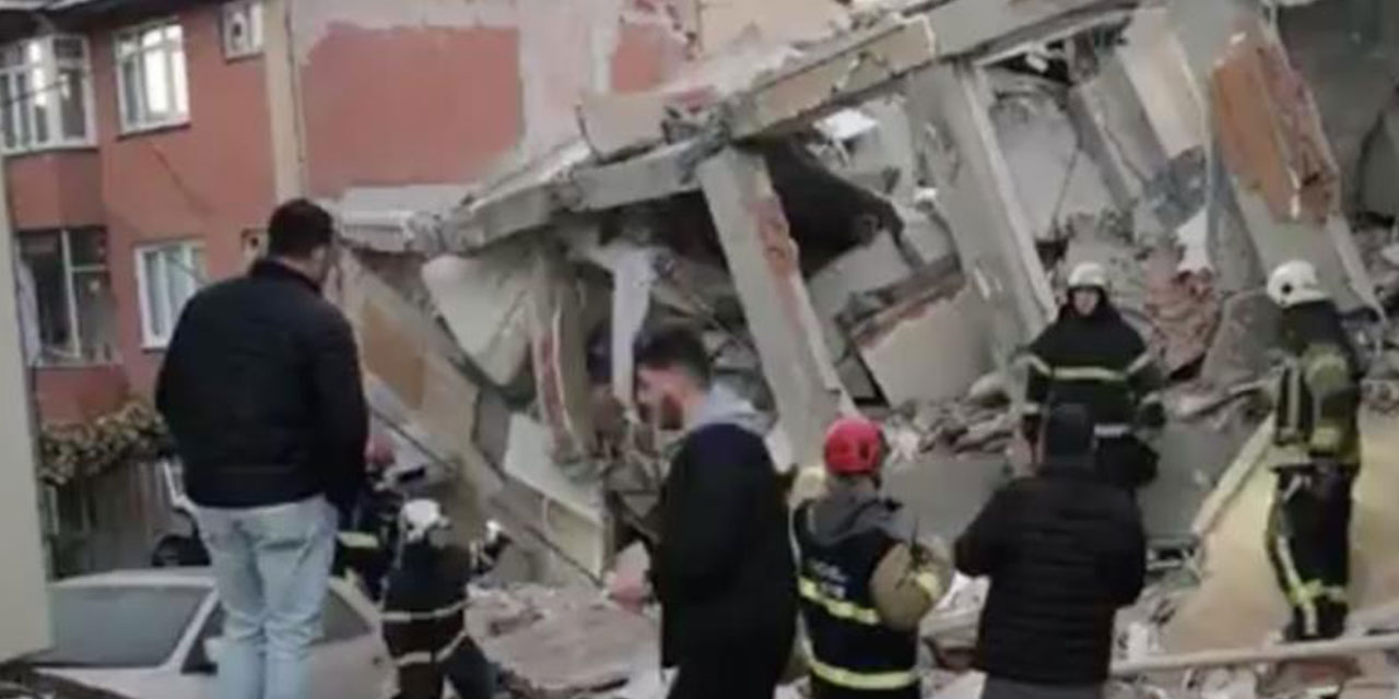 Gebze'de 6 katlı bina çöktü
