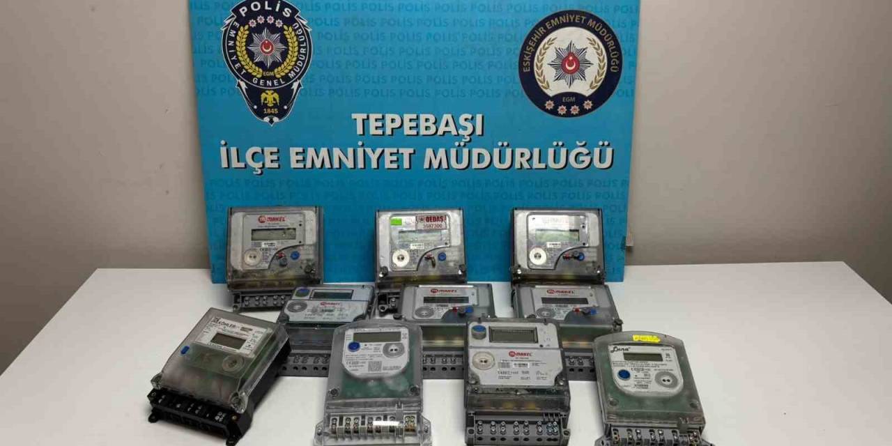 Eskişehir’de 10 Adet Elektrik Sayacını Çalan Şüpheli Yakalandı