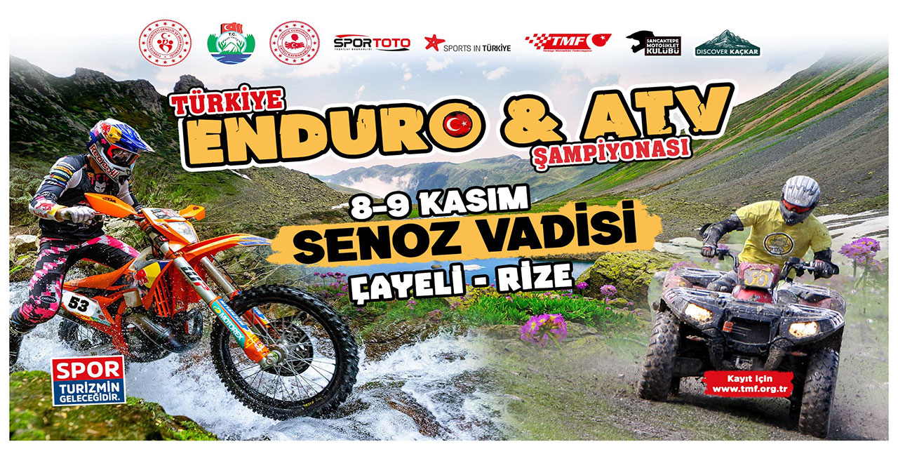 Senoz Vadisi, Türkiye Enduro ve ATV Şampiyonası'na ilk kez ev sahipliği yapacak