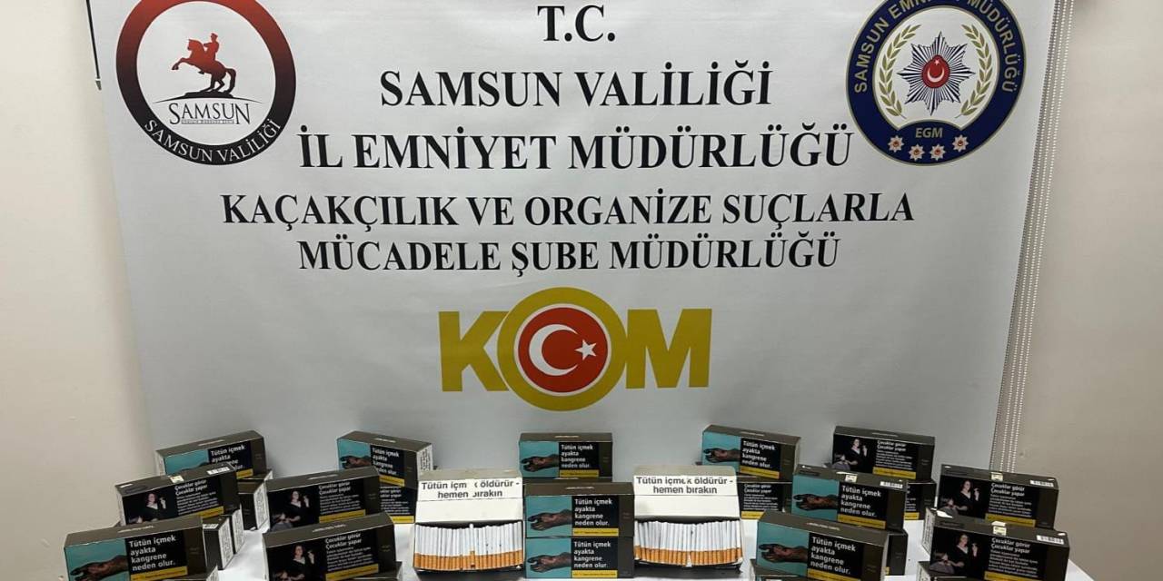 Samsun’da Kaçak Tütün Operasyonu