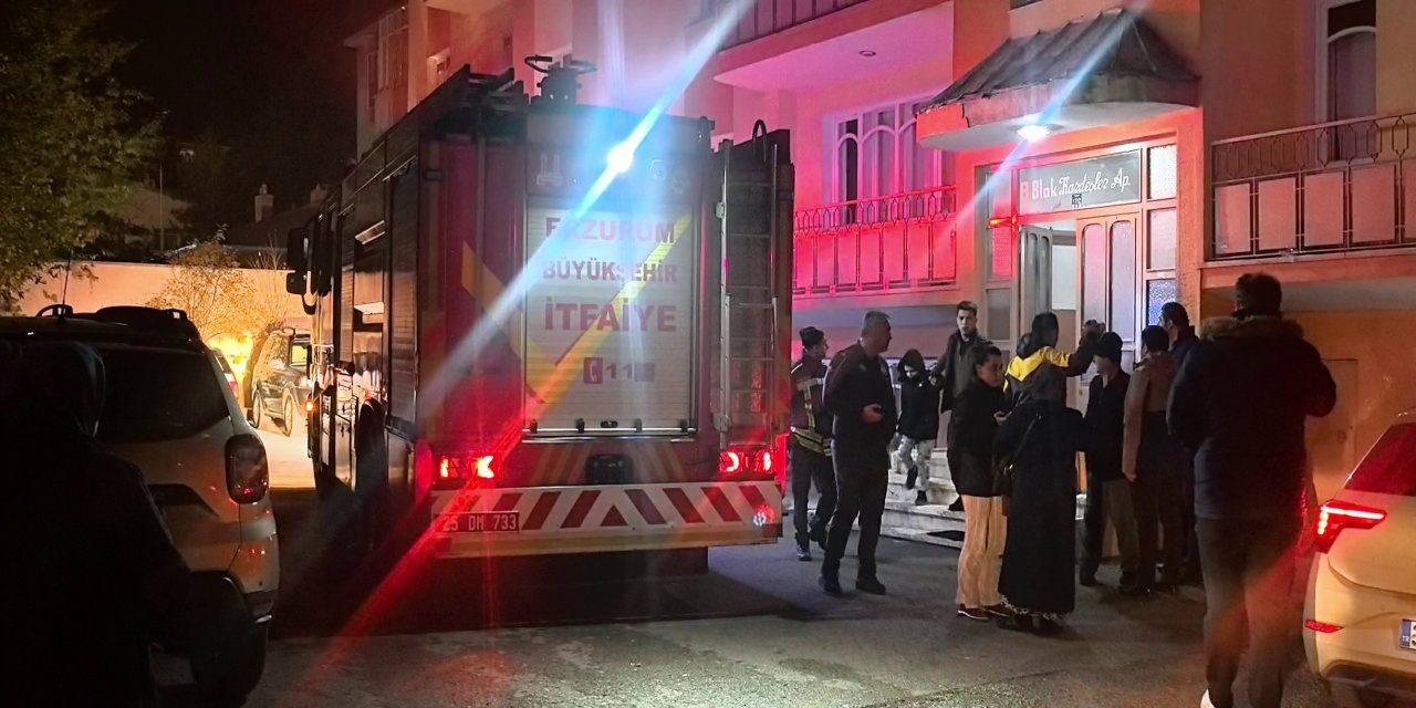 Palandöken'de korkutan yangın