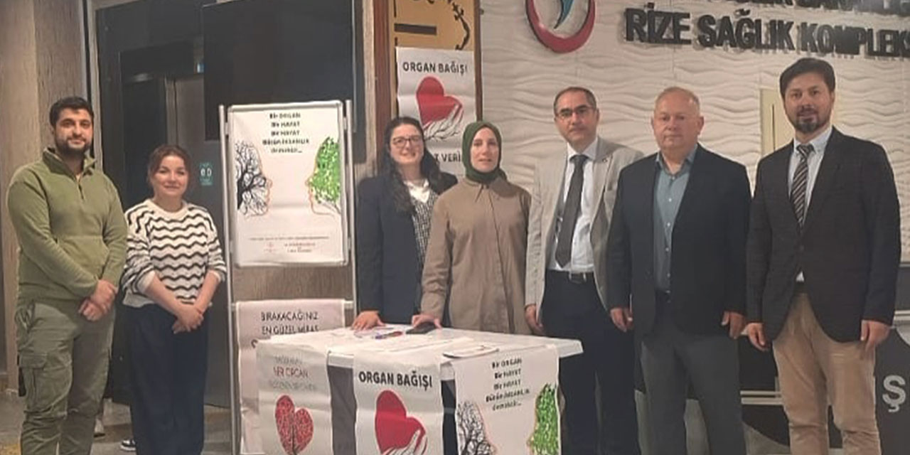 Rize'de "3-9 Kasım Organ Bağışı Haftası" Kapsamında Yoğun Bilgilendirme