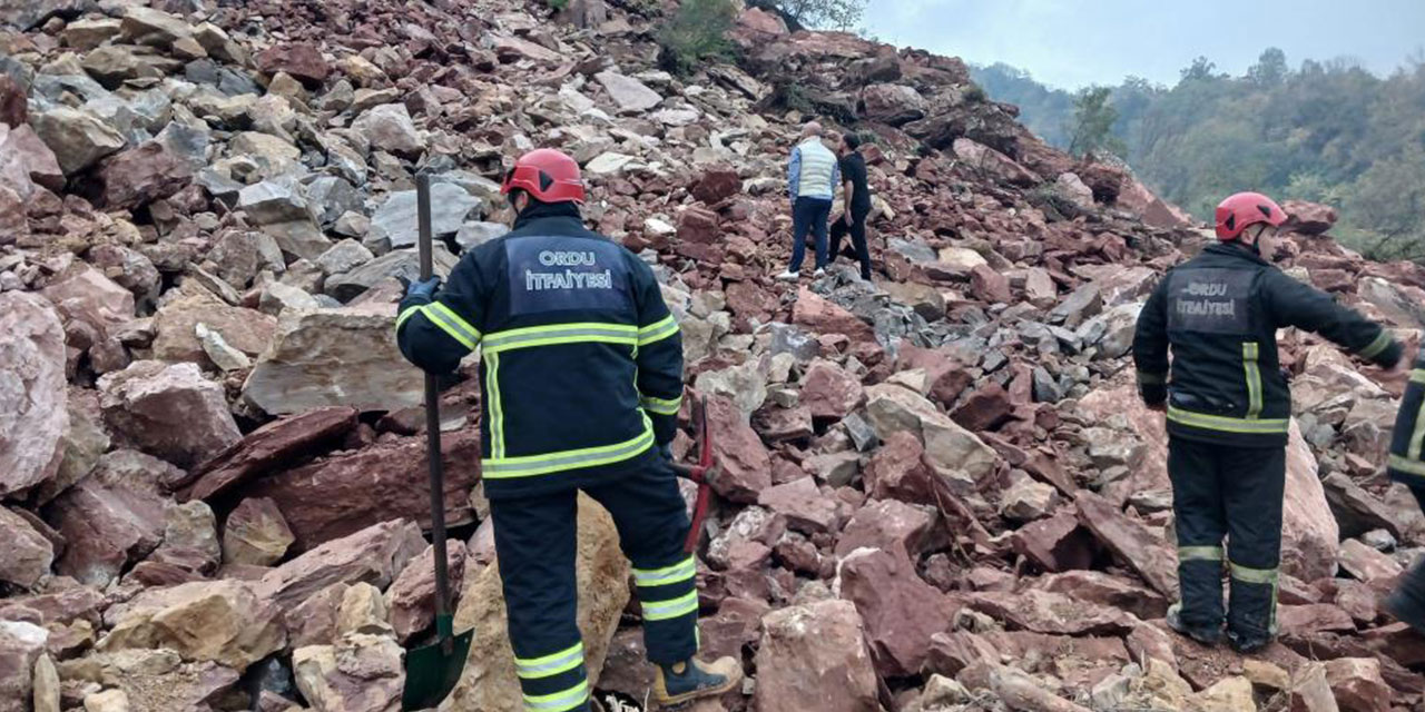 Ordu’da taş ocağında göçük: 2 kişi enkaz altında kaldı