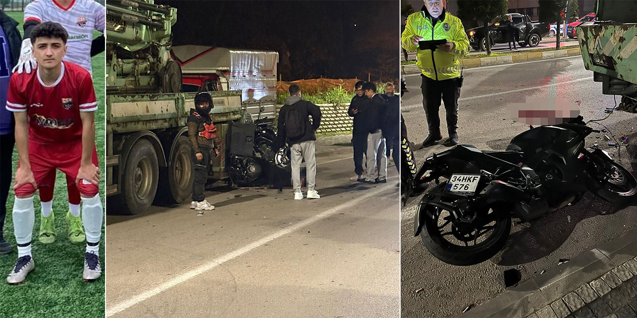 Amatör futbolcu motosiklet kazasında hayatını kaybetti