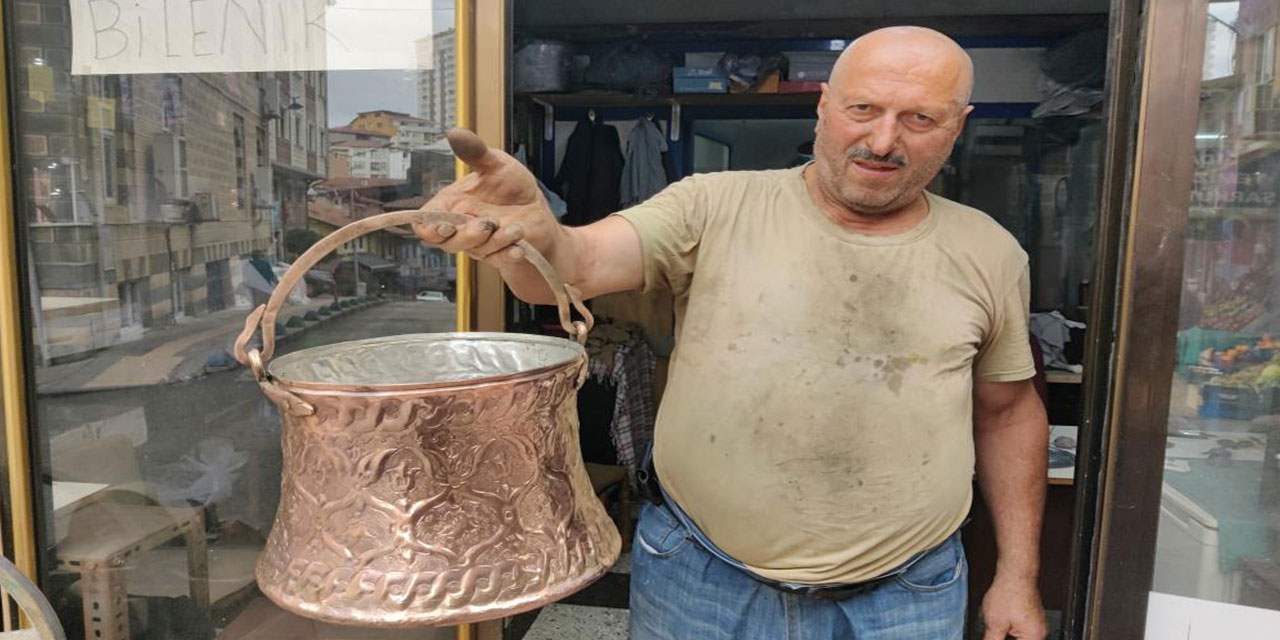 Rize'de metal parlatma ustası Nuroğlu, hatıraları parlatıyor