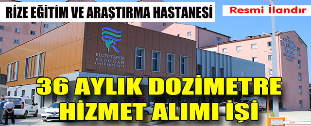 36 Aylık Dozimetre Hizmet Alımı işi