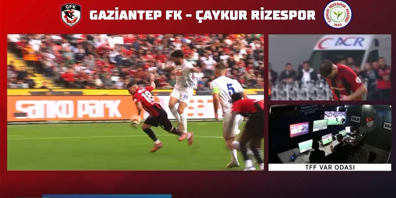 TFF, Skandal VAR Kayıtlarını Yayınladı: Gaziantep-Çaykur Rizespor Maçında "Penaltı İknası" Tartışma Yarattı!