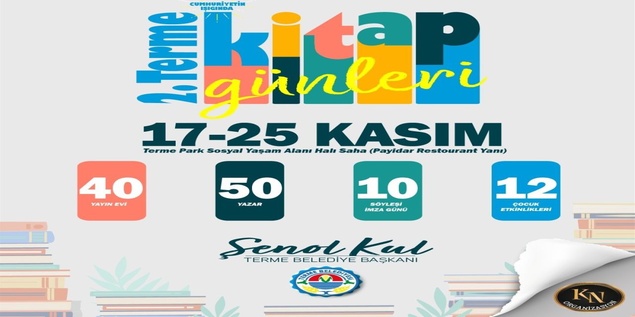 Terme Belediyesi'nde "2. Kitap Günleri"