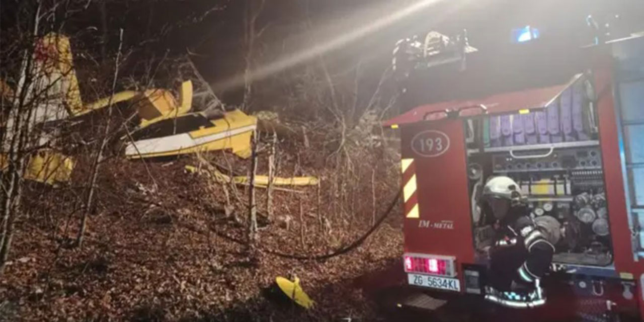 Türkiye’ye ait yangın söndürme uçağı Hırvatistan’da düştü: 1 şehit