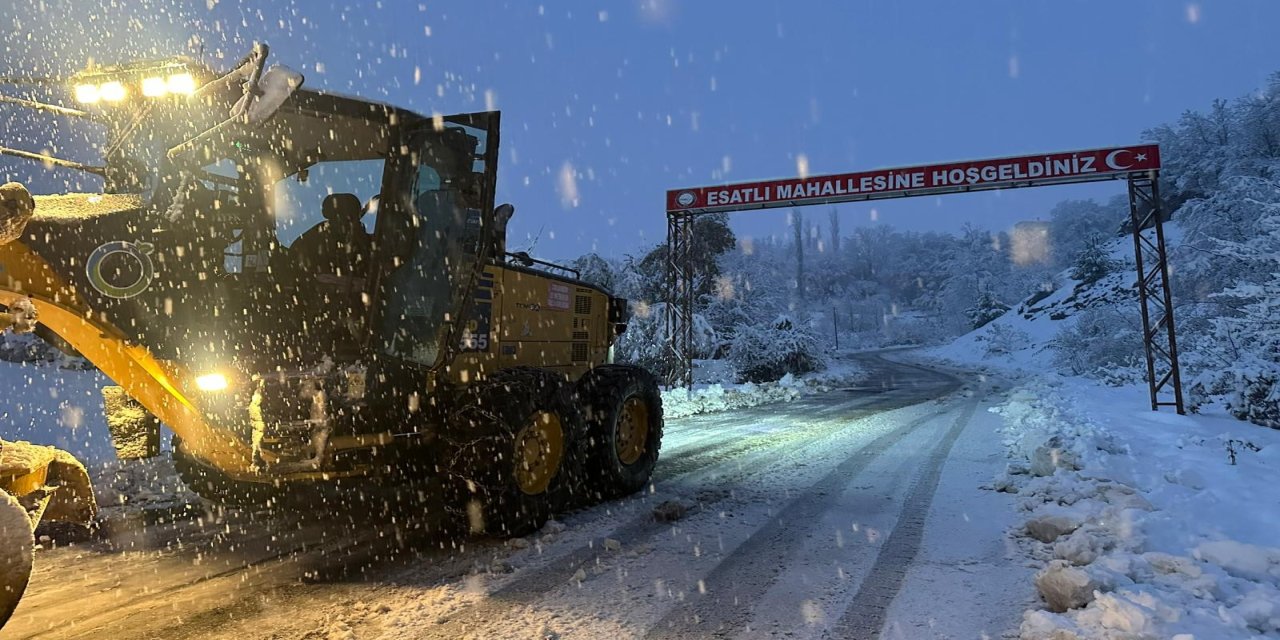 Ordu'da karla mücadele çalışmaları