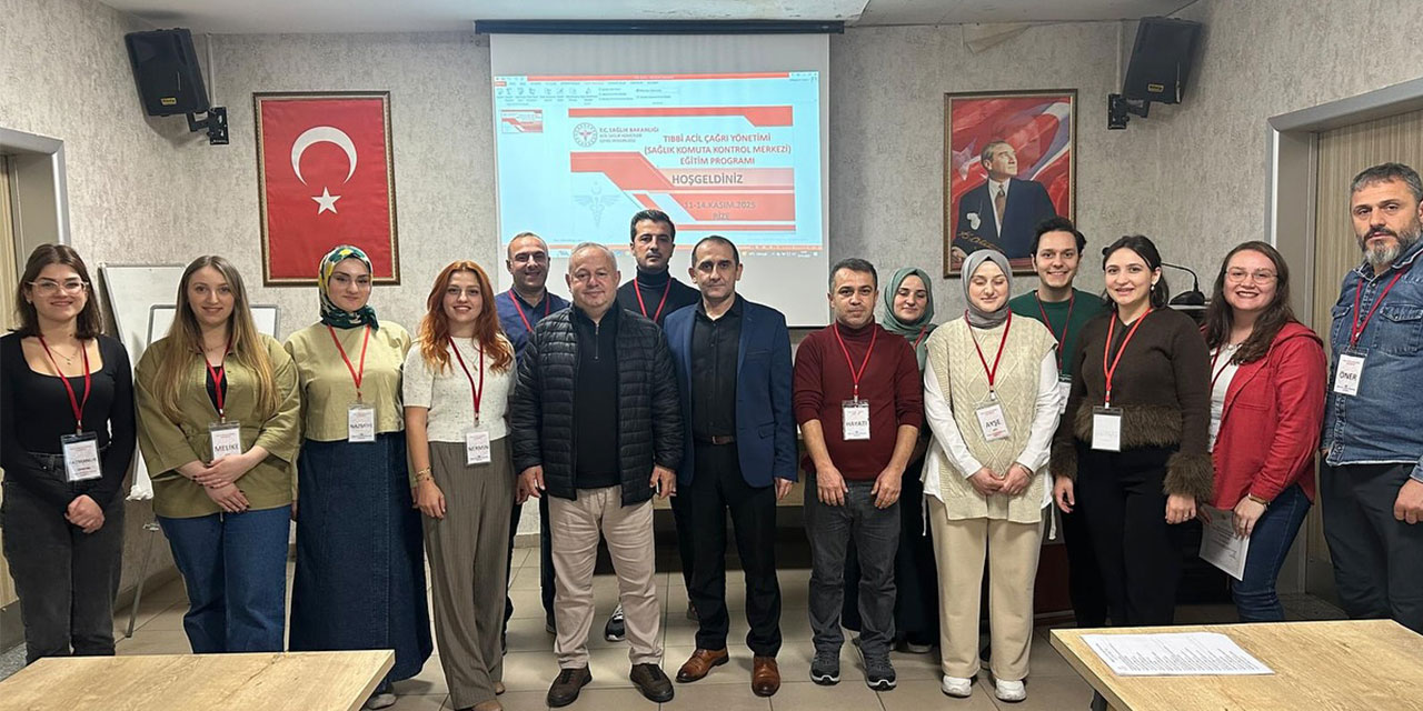 Rize 112 Personeline Kapsamlı "Tıbbi Acil Çağrı Yönetimi" Eğitimi Tamamlandı