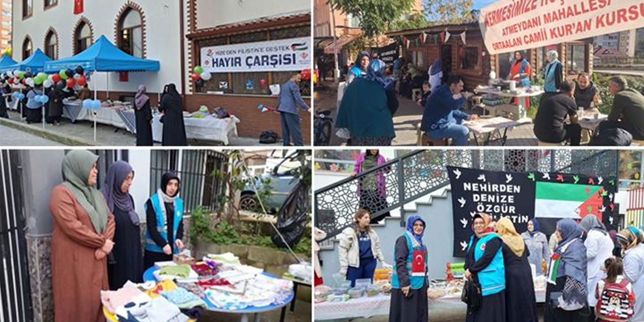 Rize'den Gazze'ye Uzanan İyilik Köprüsü: Dayanışma "Hayır Çarşıları" ile Büyüyor