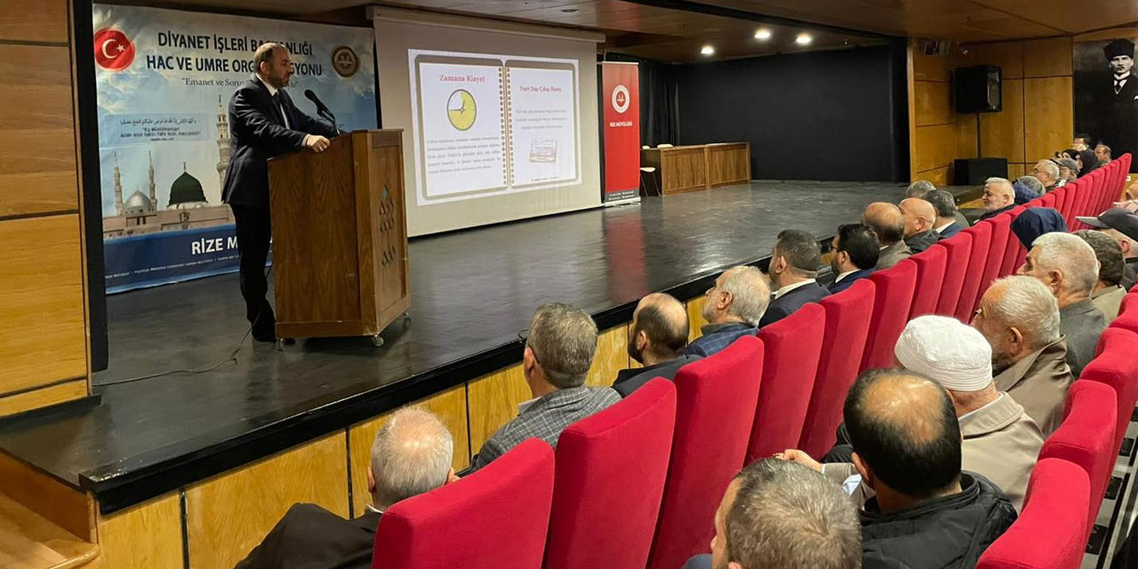 Rize’de Umre Yolcularına Kapsamlı Eğitim Semineri