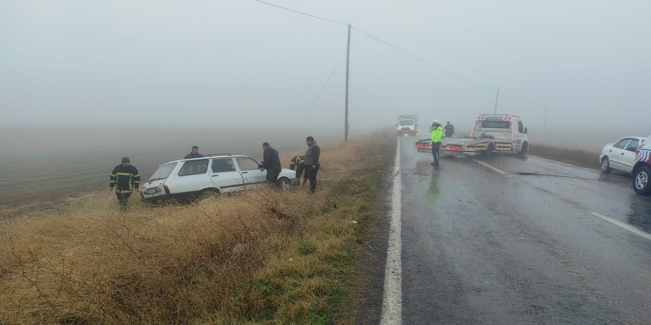 Çorum’da sis trafik kazasına sebep oldu: 5 yaralı