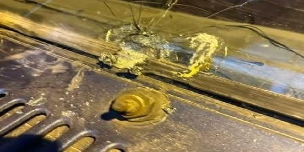 Artvin'de maganda kurşunu park halindeki araca ve iş yerine isabet etti