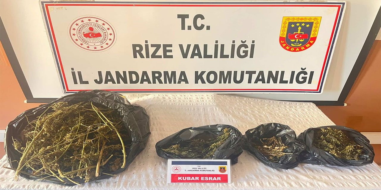Rize'de 938 Gram Kubar Esrar Ele Geçirildi, 1 Kişi Gözaltına Alındı