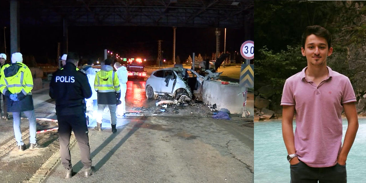 Tuzla’da otomobiliyle gişelere çarpan asistan doktor hayatını kaybetti