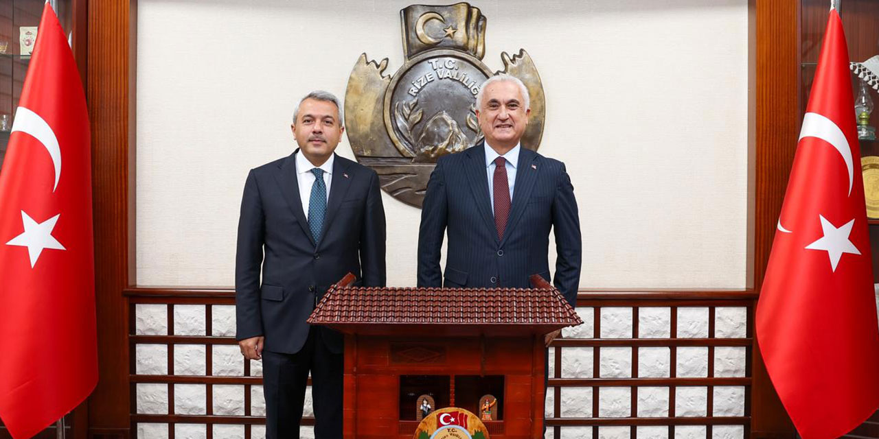 Rize Valisi Baydaş'a Meslektaş Ziyareti
