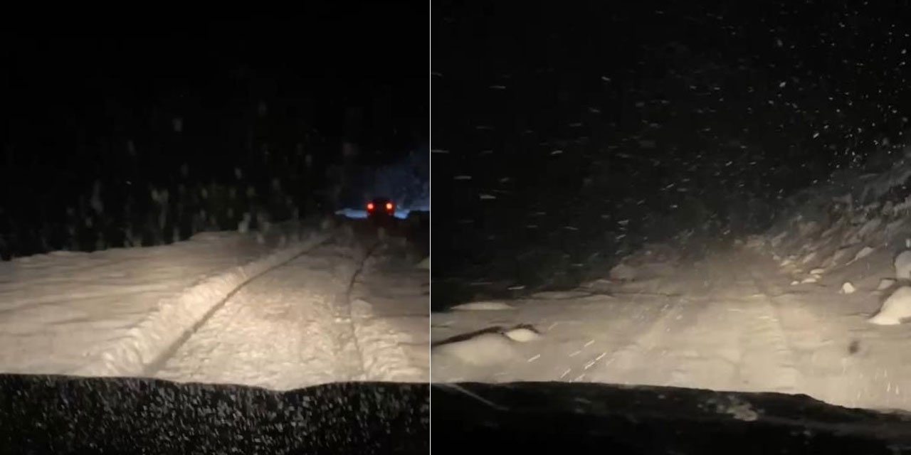 Rize’nin yüksek kesimlerinde yoğun kar yağışı etkili oldu