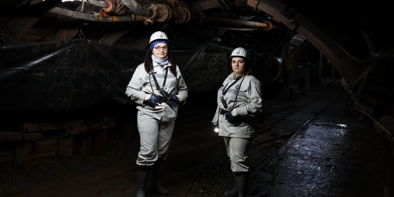 "Kömür kentinin" kadın mühendisleri yer altının zorlu koşullarında çalışıyor