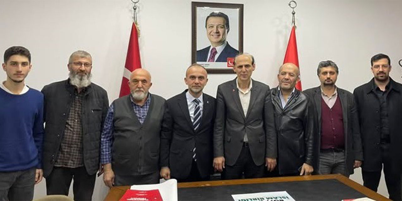 Rize’de DEVA Partisi'nden Saadet Partisi'ne 'Tebrik' Ziyareti