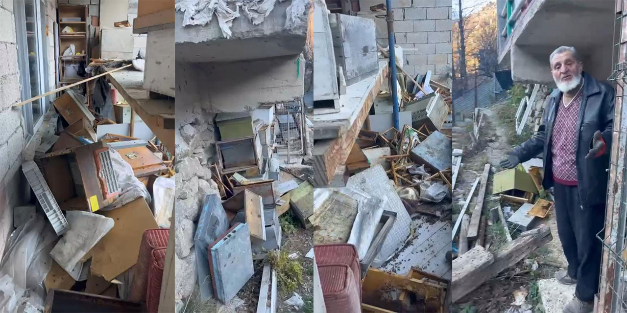 Rize'de ayı 30 Anzer balı peteğini telef etti, Anzer balı üreticisi yaşadığı soruna isyan etti