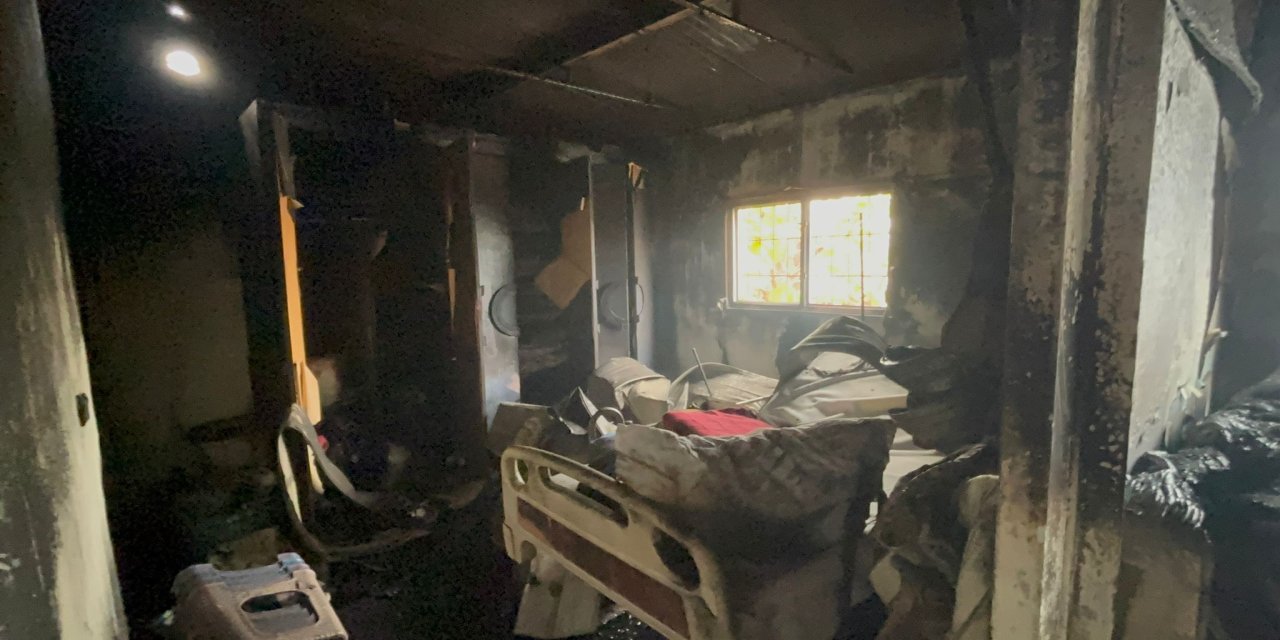 Bedensel engelli, evinde çıkan yangında öldü