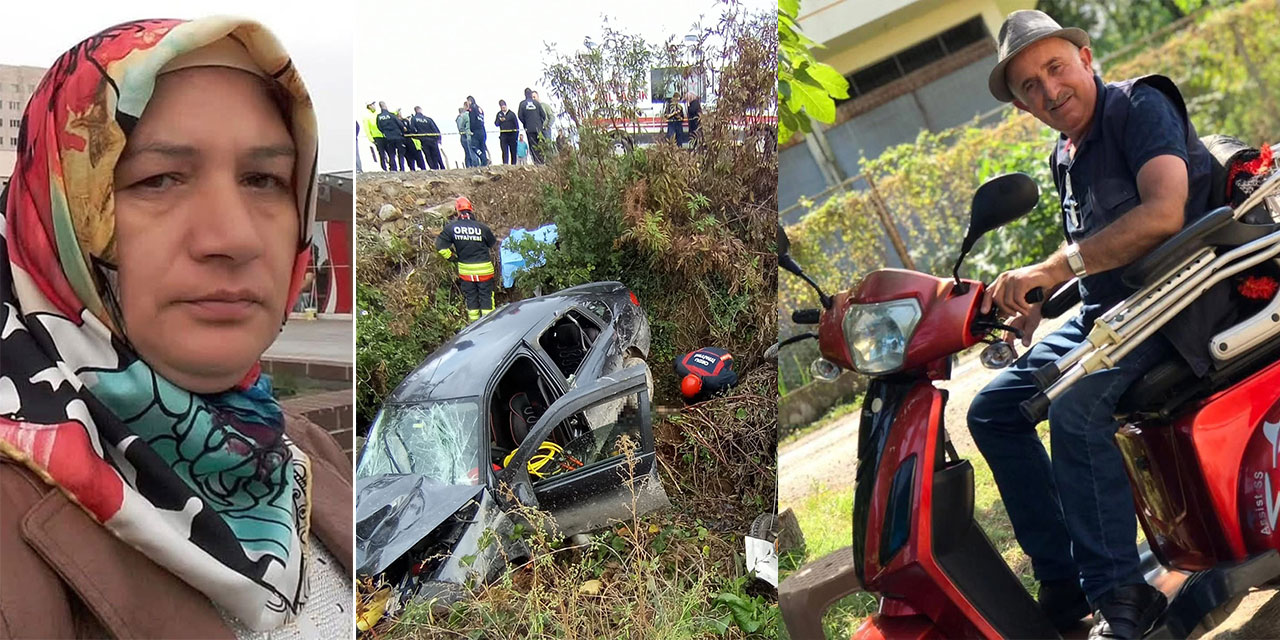 Ordu'da trafik kazasında karı koca öldü, 1 kişi de yaralandı