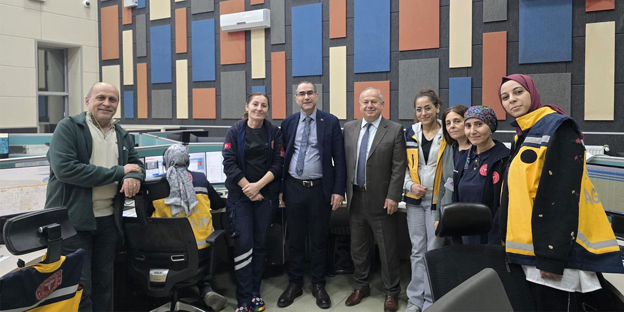 Rize İl Sağlık Müdürü Demiral'dan 112 Komuta Kontrol Merkezi'ne Ziyaret
