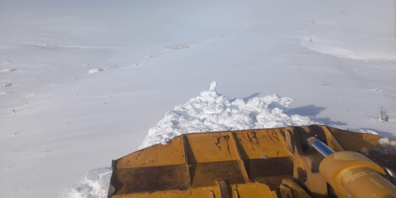 Erzurum ve Kars'ta kar yağışı nedeniyle 66 yerleşim yerinin yolu kapandı