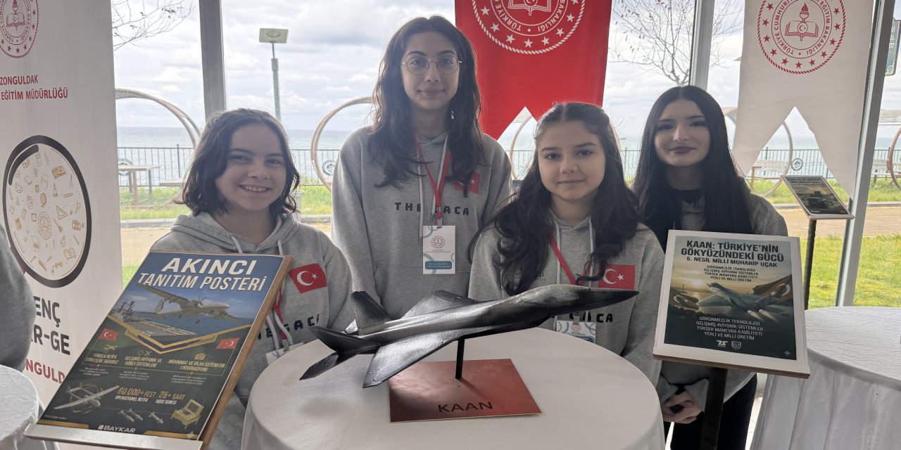 Zonguldak'ta yerli ve milli teknoloji ürünlerinin maketleriyle öğrencilere üretim bilinci kazandırılıyor