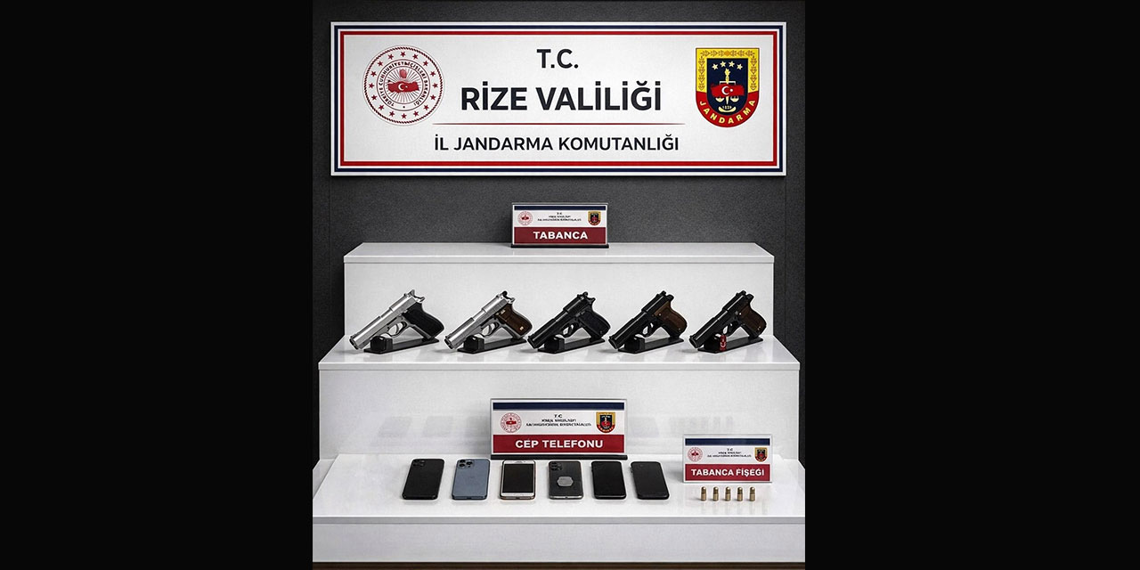 Rize’de Jandarmadan Silah Operasyonu: 4 Gözaltı!