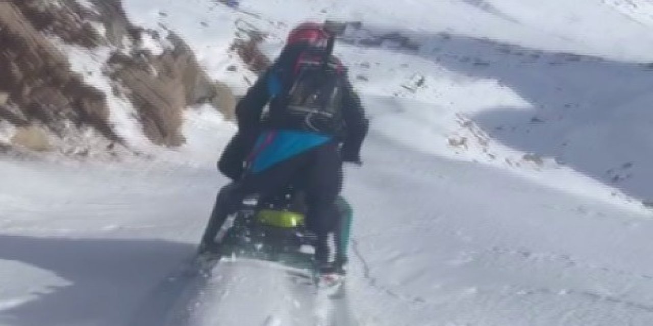Rize'de arızalı güvenlik kamerası için adrenalin dolu yayla yolculuğu