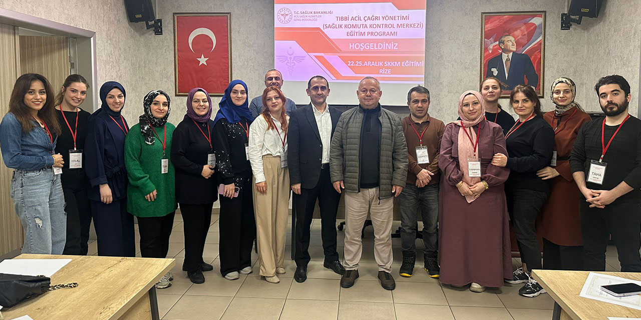 Rize’de Kritik Saniyelerin Eğitimi: 112 Personeline Üst Düzey Sertifika