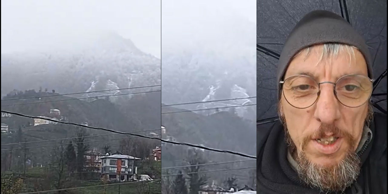 Rize’de Kar Heyecanı: “Gelinimiz Duvağını Taktı, Hayırlısı İnşallah"