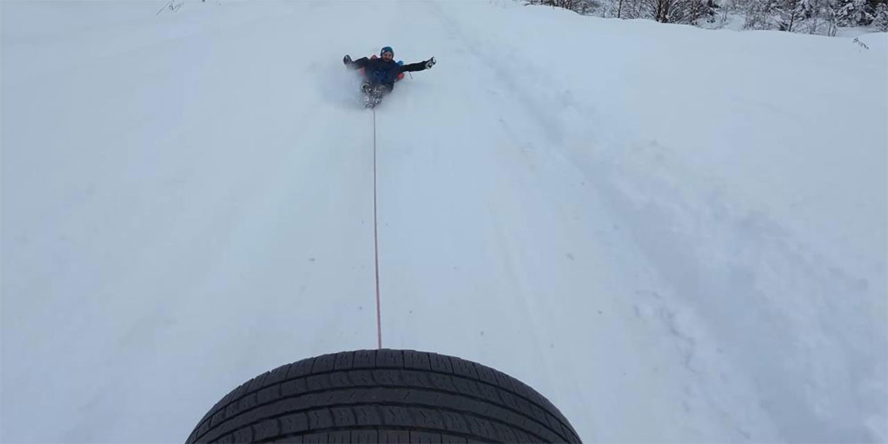 Bu da Rizeli gençlerin kar eğlencesi